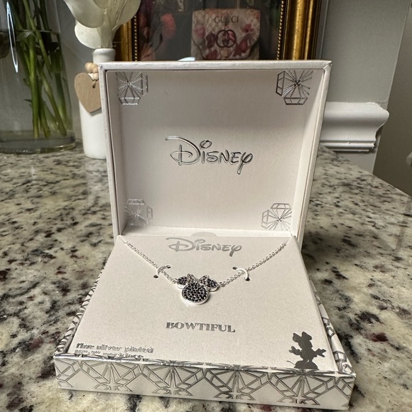 Disney Jewelry - New in box Disney silver plated mini mouse necklace